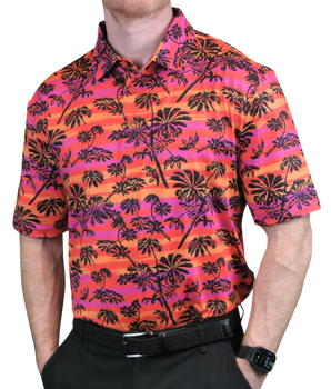 Tropic Inferno Performance Golf Polo